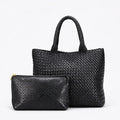 Woven Leather Tote Bag