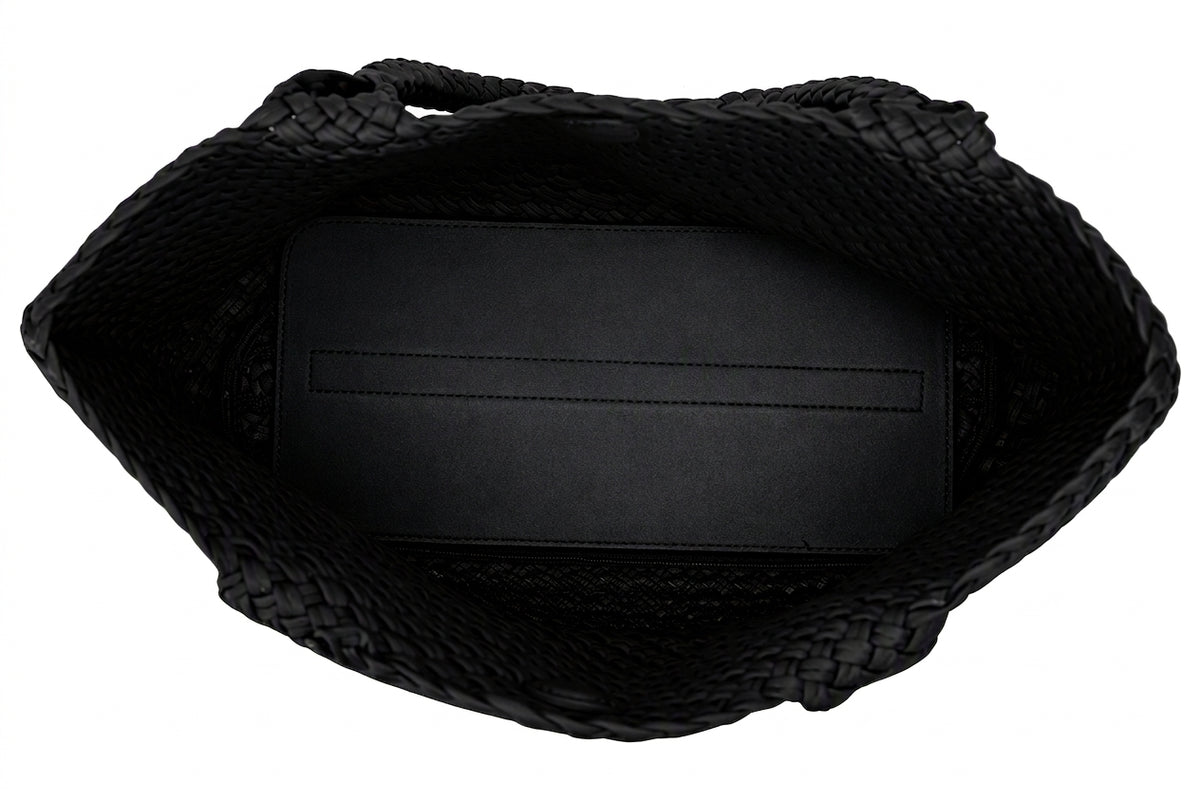 Woven Leather Tote Bag